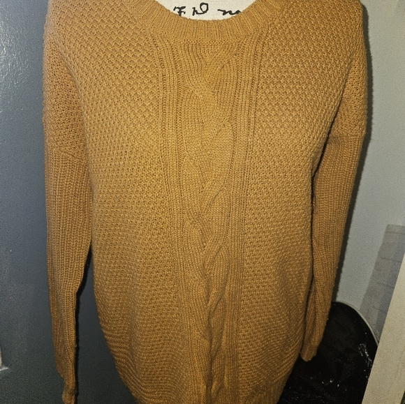 Arizona Jean Co. Womans Gold Knit Sweater Size M - Picture 2 of 12